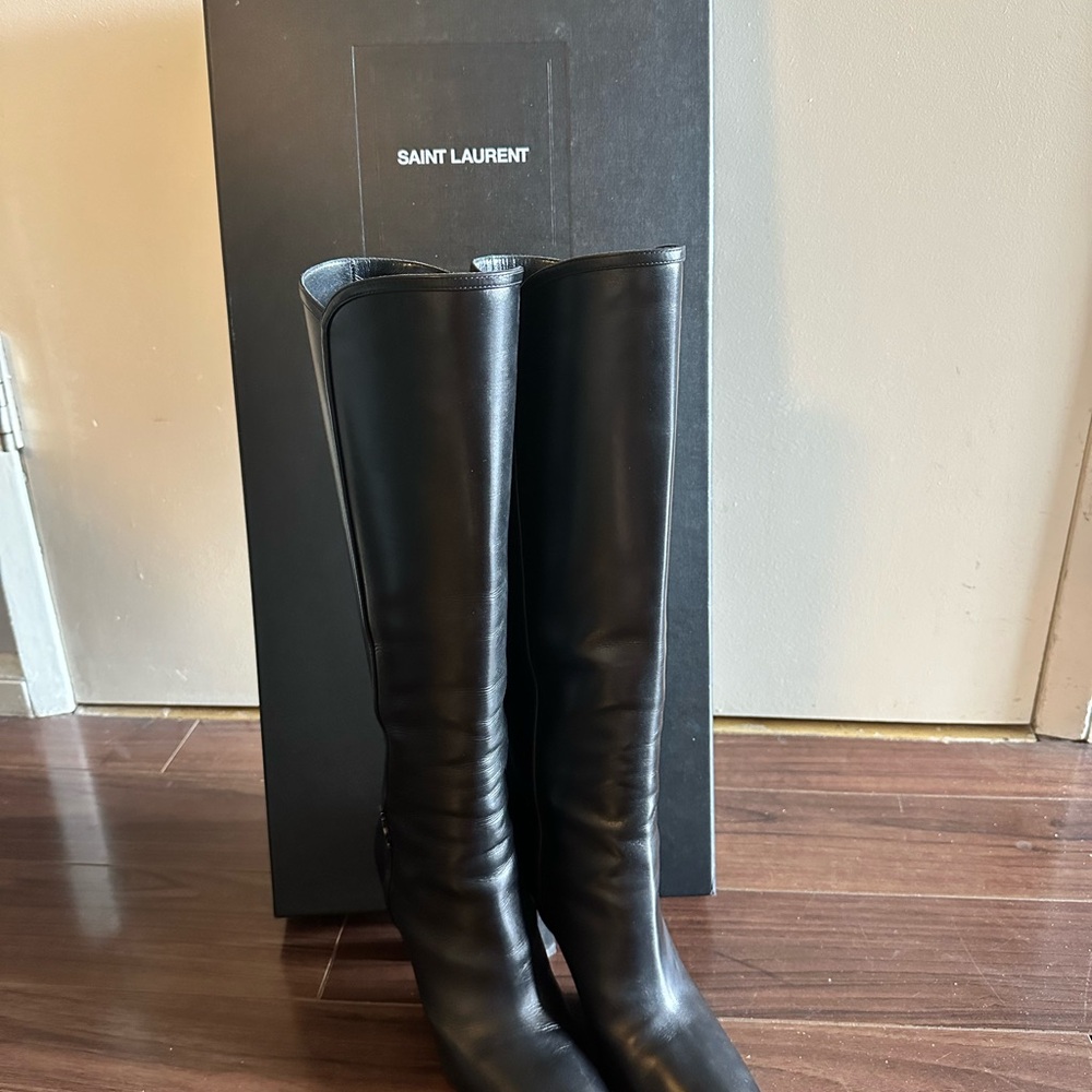 Saint Laurent Black Heeled Boots